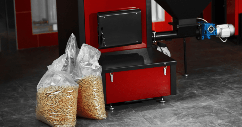 cuarto con calderas de pellets