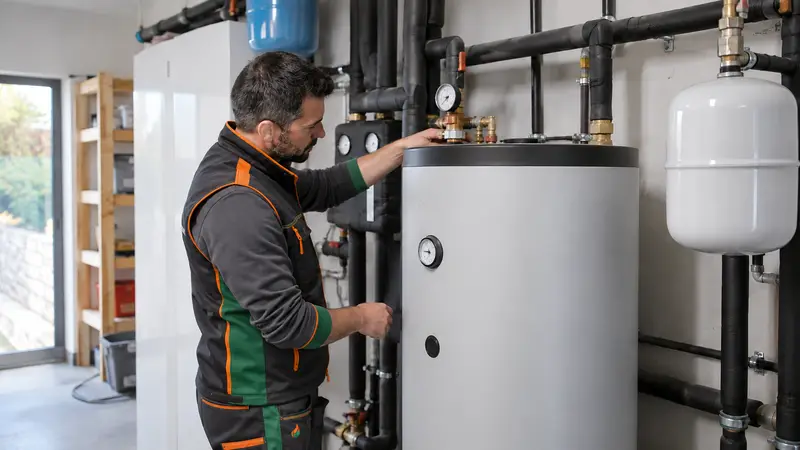 Instaladores de calefacción en Los Molinos 4 Intalador de Guzmán con un depósito acs aerotermia